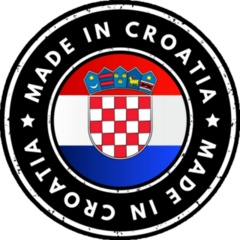 Made In Croatia Text Emblem Sticker