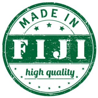 Made In Fiji High Quality Green Sticker