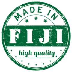 Made In Fiji High Quality Green Sticker