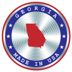 Made In Georgia Usa Seal Sticker