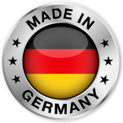 Made In Germany Silver Badge Sticker