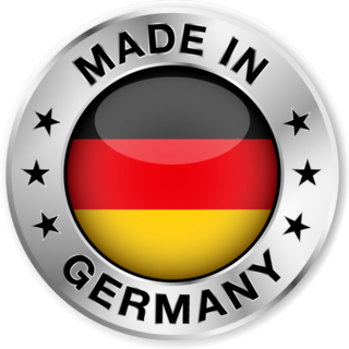 Made In Germany Silver Badge Sticker
