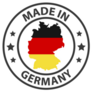 Made In Germany Stamp Country Map Sticker