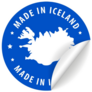 Made In Iceland Blue Sticker