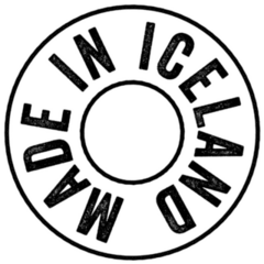 Made In Iceland Text Sticker