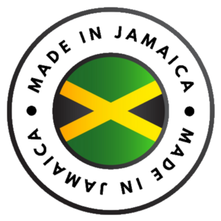Made In Jamaica Circle Text Sticker