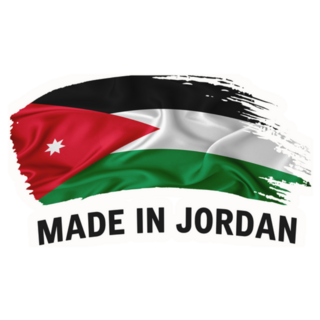 Made In Jordan Handwritten Flag Sticker