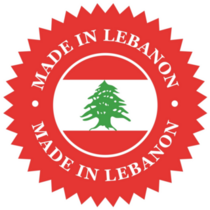 Made In Lebanon Red Sticker