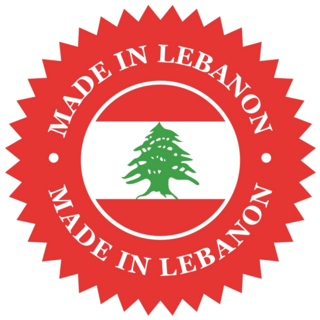 Made In Lebanon Red Sticker