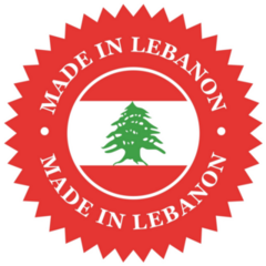 Made In Lebanon Red Sticker