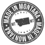 Made In Montana Souvenir Round Sticker
