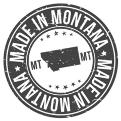 Made In Montana Souvenir Round Sticker