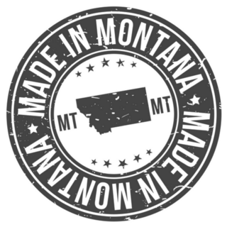 Made In Montana Souvenir Round Sticker