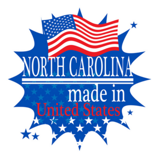 Made In North Carolina Illustration Sticker
