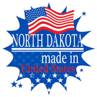 Made In North Dakota United States Sticker