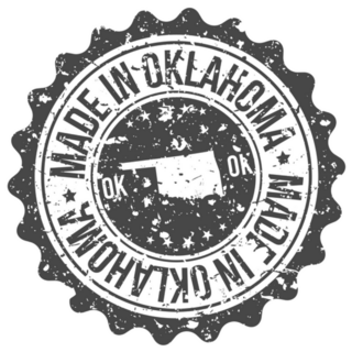 Made In Oklahoma Map Travel Sticker