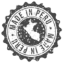 Made In Peru Map Travel Stamp Sticker