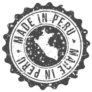 Made In Peru Map Travel Stamp Sticker