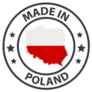 Made In Poland Country Map Circle Sticker