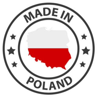 Made In Poland Country Map Circle Sticker
