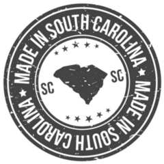 Made In South Carolina Stamp Sticker