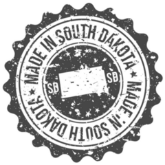 Made In South Dakota Made Map Sticker