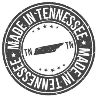 Made In Tennessee Circle With Map Sticker