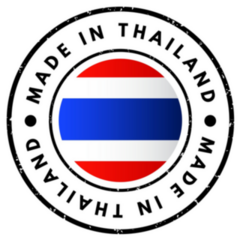 Made In Thailand Text Emblem Stamp Sticker