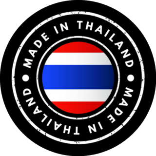 Made In Thailand Text Emblem Sticker