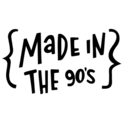Made In The 90s Lettering Sticker