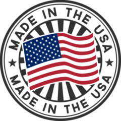 Made In The USA Sunburst Sticker