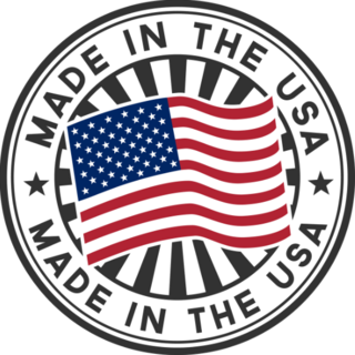 Made In The USA Sunburst Sticker