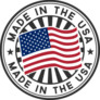 Made In The USA Sunburst Sticker