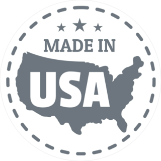Made In USA Country Dash Circle Sticker