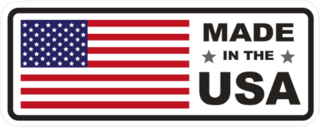 Made In USA Flag Rectangle Sticker