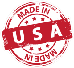 Made In USA Rubber Stamp Sticker