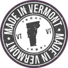 Made In Vermont State Stamp Sticker