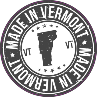 Made In Vermont State Stamp Sticker