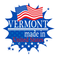 Made In Vermont, United States Label Illustration Sticker