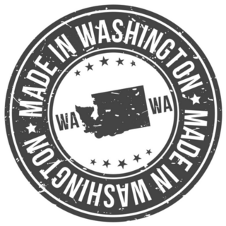 Made In Washington State Usa Stamp Sticker