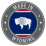 Made In Wyoming Icon Sticker