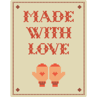 Made With Love Craft Sticker