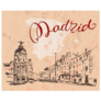 Madrid Hand Drawn Street In Spain Sticker