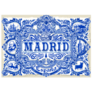 Madrid, Spanish Ornate Tile Work Sticker
