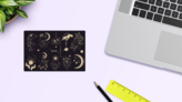 Magic And Astrological Sticker Sheet on a Desk (New) example