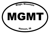 Magic Mountain Oval Sticker