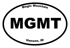 Magic Mountain Oval Sticker