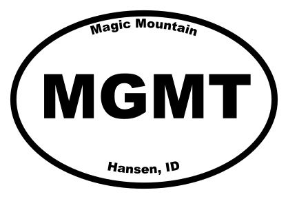 Magic Mountain Oval Sticker