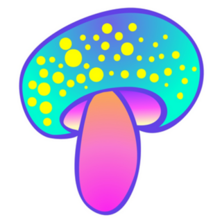 Magic Mushroom Psychedelic Hallucination Sticker