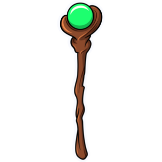 Magic Staff Wizard Sticker
